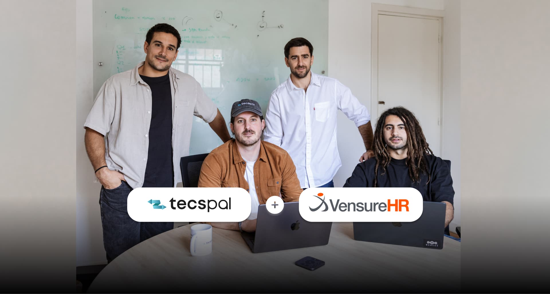 Office environment with remote team collaboration